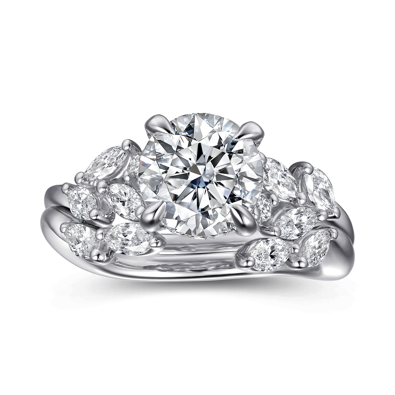 Collette - 14K White Gold Diamond Engagement Ring - 0.5 ct - Shot 4