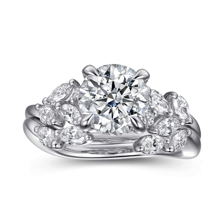 Collette - 14K White Gold Diamond Engagement Ring - 0.5 ct - Shot 4