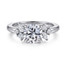 Caye - 14K White Gold Round Diamond Engagement Ring - 0.4 ct