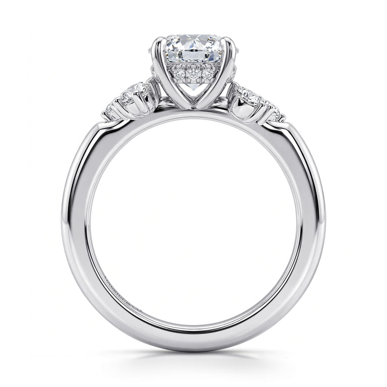 Caye - 14K White Gold Round Diamond Engagement Ring - 0.4 ct - Shot 2