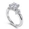 Caye - 14K White Gold Round Diamond Engagement Ring - 0.4 ct