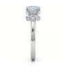 Caye - 14K White Gold Round Diamond Engagement Ring - 0.4 ct