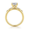 Reena - 14K Yellow Gold Cushion Cut Diamond Engagement Ring - 0.18 ct