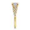 Cove - 14K Yellow Gold Cushion Cut Diamond Engagement Ring - 0.45 ct