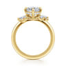Cicely - 14K Yellow Gold Cushion Cut Diamond Engagement Ring - 0.3 ct