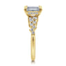 Cove - 14K Yellow Gold Emerald Cut Diamond Engagement Ring - 0.5 ct