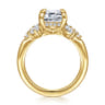 Caye - 14K Yellow Gold Emerald Cut Diamond Engagement Ring - 0.7 ct