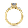 Collette - 14K Yellow Gold Emerald Cut Diamond Engagement Ring - 0.5 ct