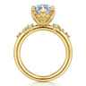 Reena - 14K Yellow Gold Marquise Shape Diamond Engagement Ring - 0.18 ct