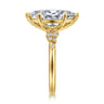Reena - 14K Yellow Gold Marquise Shape Diamond Engagement Ring - 0.18 ct