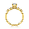Reena - 14K Yellow Gold Marquise Shape Diamond Engagement Ring - 0.18 ct