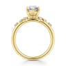 Reena - 14K Yellow Gold Marquise Shape Diamond Engagement Ring - 0.18 ct