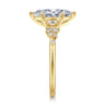Reena - 14K Yellow Gold Marquise Shape Diamond Engagement Ring - 0.18 ct