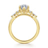 Avah - 14K Yellow Gold Marquise Diamond Cluster Engagement Ring - 0.3 ct