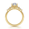 Avah - 14K Yellow Gold Marquise Diamond Cluster Engagement Ring - 0.3 ct
