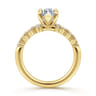 Cove - 14K Yellow Gold Marquise Shape Diamond Engagement Ring - 0.45 ct