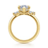 Cicely - 14K Yellow Gold Marquise Shape Diamond Engagement Ring - 0.3 ct