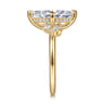 Cicely - 14K Yellow Gold Marquise Shape Diamond Engagement Ring - 0.3 ct