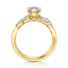 Collette - 14K Yellow Gold Marquise Shape Diamond Engagement Ring - 0.5 ct