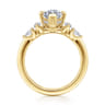 Colton - 14K Yellow Gold Compass Prong Marquise Shape Diamond Engagement Ring - 0.5 ct