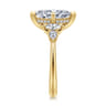 Colton - 14K Yellow Gold Compass Prong Marquise Shape Diamond Engagement Ring - 0.5 ct