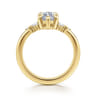 Splendid - 14K Yellow Gold 6 Prong Marquise Shape Diamond Engagement Ring - 0.25 ct