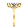 Splendid - 14K Yellow Gold 6 Prong Marquise Shape Diamond Engagement Ring - 0.25 ct