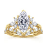 Bleine - 14K Yellow Gold Marquise Shape Diamond Engagement Ring - 0.35 ct