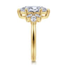 Bleine - 14K Yellow Gold Marquise Shape Diamond Engagement Ring - 0.35 ct