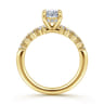 Cove - 14K Yellow Gold Oval Diamond Engagement Ring - 0.5 ct