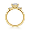 Cicely - 14K Yellow Gold Oval Diamond Engagement Ring - 0.3 ct