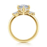 Cicely - 14K Yellow Gold Oval Shape Diamond Engagement Ring - 0.3 ct