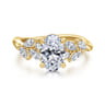 Collette - 14K Yellow Gold Oval Diamond Engagement Ring - 0.5 ct
