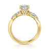 Collette - 14K Yellow Gold Oval Diamond Engagement Ring - 0.5 ct