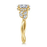 Collette - 14K Yellow Gold Oval Diamond Engagement Ring - 0.5 ct