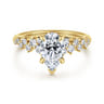 Cove - 14K Yellow Gold Pear Shape Diamond Engagement Ring - 0.45 ct