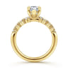 Cove - 14K Yellow Gold Pear Shape Diamond Engagement Ring - 0.45 ct