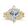 Alexa - 14K Yellow Gold Pear Shape Diamond Engagement Ring - 0.5 ct