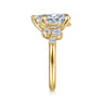 Alexa - 14K Yellow Gold Pear Shape Diamond Engagement Ring - 0.5 ct