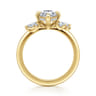 Cicely - 14K Yellow Gold Pear Shape Diamond Engagement Ring - 0.3 ct