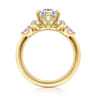 Colton - 14K Yellow Gold Compass Prong Pear Shape Diamond Engagement Ring - 0.5 ct