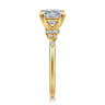 Reena - 14K Yellow Gold Princess Cut Diamond Engagement Ring - 0.18 ct