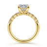 Cove - 14K Yellow Gold Princess Cut Diamond Engagement Ring - 0.45 ct