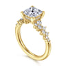 Cove - 14K Yellow Gold Princess Cut Diamond Engagement Ring - 0.45 ct