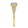 Cove - 14K Yellow Gold Princess Cut Diamond Engagement Ring - 0.45 ct