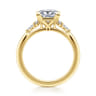 Arletta - 14K Yellow Gold Princess Cut Diamond Engagement Ring - 0.18 ct