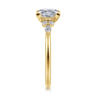 Arletta - 14K Yellow Gold Princess Cut Diamond Engagement Ring - 0.18 ct