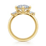 Cicely - 14K Yellow Gold Princess Cut Diamond Engagement Ring - 0.3 ct
