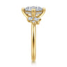 Cicely - 14K Yellow Gold Princess Cut Diamond Engagement Ring - 0.3 ct