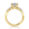 Collette - 14K Yellow Gold Princess Cut Diamond Engagement Ring - 0.5 ct